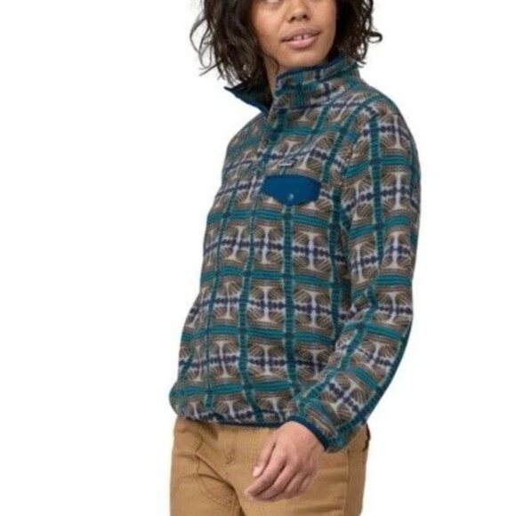 PATAGONIA LIGHTWEIGHT SYNCHILLA SNAP-T FLEECE PULLOVER women’s turquoise size S - Picture 4 of 11